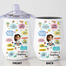 Load image into Gallery viewer, Personalized Stainless Steel Sippy Cup Custom Name Gift for Kids