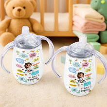 Load image into Gallery viewer, Personalized Stainless Steel Sippy Cup Custom Name Gift for Kids