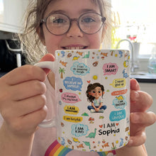 Load image into Gallery viewer, Personalized Dinosaur Affirmations Coffee Mug for Kids