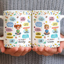Load image into Gallery viewer, Personalized Dinosaur Affirmations Coffee Mug for Kids