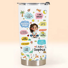 Load image into Gallery viewer, Personalized Kids Affirmations Tumbler 20oz Custom Name Gift