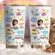 Load image into Gallery viewer, Personalized Kids Affirmations Tumbler 20oz Custom Name Gift
