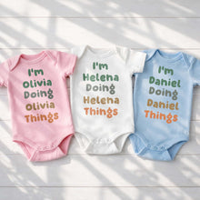 Load image into Gallery viewer, Personalized Custom Baby Onesie Soft Cotton Cute Gift