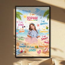 Load image into Gallery viewer, Personalized Kid Affirmation Vertical Poster Custom Gift