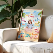 Load image into Gallery viewer, Personalized Kid Affirmation Vertical Poster Custom Gift