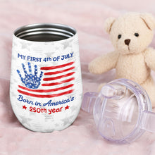 Load image into Gallery viewer, Personalized 4th of July American Flag Sippy Cup Custom Name Gift for Kids