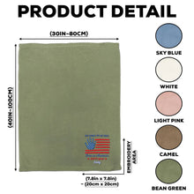 Load image into Gallery viewer, Personalized Baby Blanket Custom Name Flag Design 4th Of July Gift