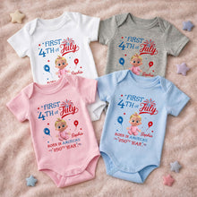 Load image into Gallery viewer, Personalized Baby Onesie 4th of July Custom Name Gift for Kids