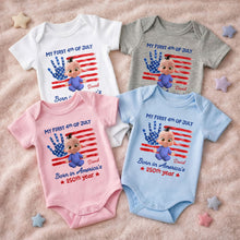 Load image into Gallery viewer, Personalized 4th of July Baby Onesie Custom Name Gift Idea