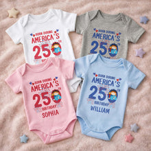 Load image into Gallery viewer, Personalized Custom Baby Onesie 4th of July Gift for Baby