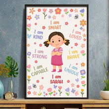 Load image into Gallery viewer, Personalized Affirmation Vertical Poster for Kids - Custom Art