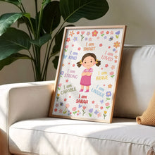 Load image into Gallery viewer, Personalized Affirmation Vertical Poster for Kids - Custom Art