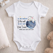 Load image into Gallery viewer, Personalized Custom Baby Onesie Cute Elephant Moon Gift