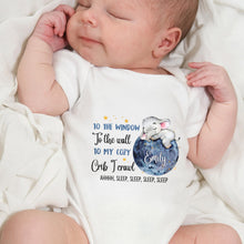 Load image into Gallery viewer, Personalized Custom Baby Onesie Cute Elephant Moon Gift