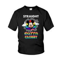 Load image into Gallery viewer, Personalized LGBT Support Kid Shirt Straight Outta Closet