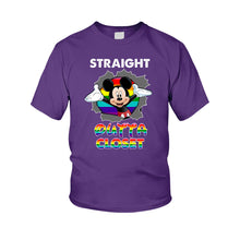 Load image into Gallery viewer, Personalized LGBT Support Kid Shirt Straight Outta Closet