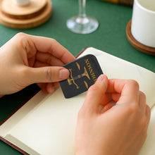 Load image into Gallery viewer, Personalized Leather Bookmark with Gavel and Justice Scales