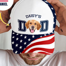 Load image into Gallery viewer, Personalized Dog Cat Photo Cap Custom Gift for Dad