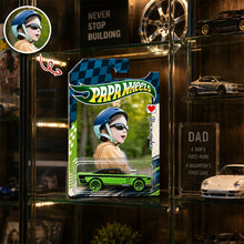 Load image into Gallery viewer, Personalized Hot Wheels Packaging Custom Photo Gift for Dad