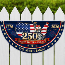 Load image into Gallery viewer, Personalized Family Name Flag Custom 4th of July Gift