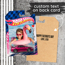 Load image into Gallery viewer, Personalized Hot Wheels Packaging Custom Photo Gift for Dad