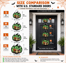 Load image into Gallery viewer, Personalized Luminous Wooden Halloween Sign Family Welcome Gift