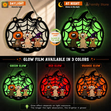 Load image into Gallery viewer, Personalized Luminous Wooden Halloween Sign Family Welcome Gift
