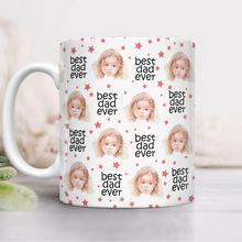 Load image into Gallery viewer, Custom Face Mug with Colored Stars Gift for Dad & Mom