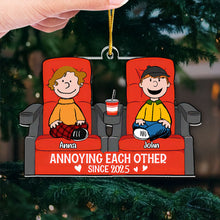 Load image into Gallery viewer, Personalized Acrylic Christmas Ornament for Couples Annoying Each Other Since 2025