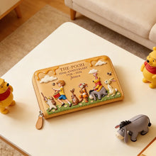 Load image into Gallery viewer, Personalized Leather Long Wallet Disney Pooh 100th Anniversary Gift for Movie Fans