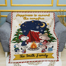Load image into Gallery viewer, Personalized Camping Blanket for Family Christmas Gift