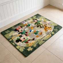 Load image into Gallery viewer, Personalized St. Patrick's Day Doormat Family Gift with Disney Characters