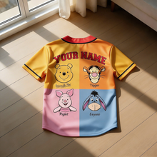 Load image into Gallery viewer, Personalized Kids Baseball Jersey 100th Anniversary Gift for Movie Fans