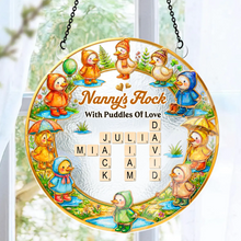 Load image into Gallery viewer, Personalized Acryllic Suncatcher with Family Crossword - Gift for Mom, Grandma