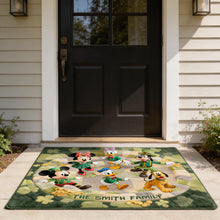 Load image into Gallery viewer, Personalized St. Patrick's Day Doormat Family Gift with Disney Characters
