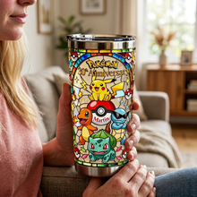 Load image into Gallery viewer, Personalized Pokémon 30th Anniversary Tumbler Custom Name Gift for Fans