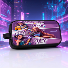 Load image into Gallery viewer, Personalized Cartoon Girl Backpack Set with Lunch Bag, Pencil Case, Water Bottle - School Gifts for Girls
