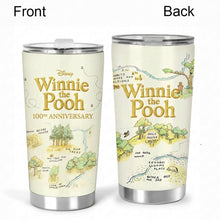Load image into Gallery viewer, Personalized Winnie the Pooh 100th Anniversary Tumbler Gift for Movie Fans
