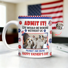 Load image into Gallery viewer, Personalized Dog Photo Mug Custom Photo Gift for Dog Dad