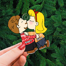 Load image into Gallery viewer, Personalized Acrylic Christmas Ornament for Couples - Puppy Love Gift