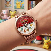 Load image into Gallery viewer, Personalized Pokémon Women's Hand Watch Custom Name Gift for Her