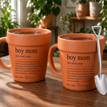 Load image into Gallery viewer, Personalized Plant Pot Ceramic Mug Gift for Boy Mom