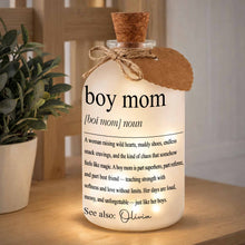 Load image into Gallery viewer, Personalized Short Bottle Light for Boy Mom Custom Gift