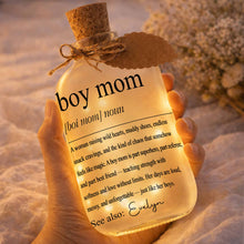 Load image into Gallery viewer, Personalized Short Bottle Light for Boy Mom Custom Gift