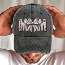 Load image into Gallery viewer, Personalized Washed Denim Cap Custom Name Gift for Mom