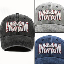 Load image into Gallery viewer, Personalized Washed Denim Cap Custom Name Gift for Mom