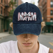 Load image into Gallery viewer, Personalized Washed Denim Cap Custom Name Gift for Mom