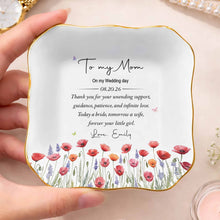 Load image into Gallery viewer, Personalized Lace Jewelry Dish Custom Name Gift for Mom