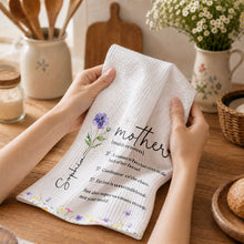 Load image into Gallery viewer, Personalized Floral Kitchen Towel Gift for Mom - Custom Decor
