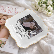 Load image into Gallery viewer, Personalized Lace Jewelry Dish Custom Name Gift for Mom